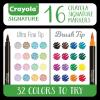 imageCrayola Brush ampamp Detail Dual Tip Marker Set 16 Markers 32 Colors Adult Coloring Markers Gifts for Teens ampamp AdultsBrush  Detail