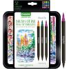 imageCrayola Brush ampamp Detail Dual Tip Marker Set 16 Markers 32 Colors Adult Coloring Markers Gifts for Teens ampamp AdultsBrush  Detail