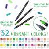 imageCrayola Brush ampamp Detail Dual Tip Marker Set 16 Markers 32 Colors Adult Coloring Markers Gifts for Teens ampamp AdultsSketch  Detail