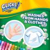 imageCrayola Clicks Retractable Tip Marker Set for Kids 10ct Markers For School Long Lasting Coloring Book Supplies No Dry Back to School Essentials 6Classics