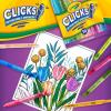 imageCrayola Clicks Retractable Tip Marker Set for Kids 10ct Markers For School Long Lasting Coloring Book Supplies No Dry Back to School Essentials 6GreenBlueRed