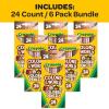 imageCrayola Colors of the World Markers  6 Pack 24ct Bulk Skin Tone Marker Set for Kids Art Marker Classroom Must Have Ages 31 Count Pack of 1