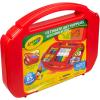 imageCrayola Create N Carry Art Set 75pcs 2in1 Lap Desk ampamp Carrying Case Art Kit for Kids Crafts Drawing ampamp Coloring Supplies Travel Gifts for KidsCase 85 Piece