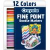 imageCrayola Dual Chisel Tip ampamp Brush Markers 12ct Markers for Adults Art Marker Set Coloring Supplies Gifts for Teens ampamp Adults1 Count Pack of 1