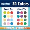 imageCrayola Dual Chisel Tip ampamp Brush Markers 12ct Markers for Adults Art Marker Set Coloring Supplies Gifts for Teens ampamp Adults12 Count Pack of 2