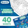 imageCrayola Floral Adult Coloring Book 40pgs Flower Adult Coloring Pages Stress Relief Activity Mindfulness Gift for Teens ampamp Adults 9Colors of Kindness