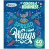 imageCrayola Floral Adult Coloring Book 40pgs Flower Adult Coloring Pages Stress Relief Activity Mindfulness Gift for Teens ampamp Adults 9Colors of Kindness