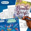 imageCrayola Floral Adult Coloring Book 40pgs Flower Adult Coloring Pages Stress Relief Activity Mindfulness Gift for Teens ampamp Adults 9Colors of Kindness