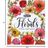 imageCrayola Floral Adult Coloring Book 40pgs Flower Adult Coloring Pages Stress Relief Activity Mindfulness Gift for Teens ampamp Adults 9Florals