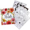 imageCrayola Floral Adult Coloring Book 40pgs Flower Adult Coloring Pages Stress Relief Activity Mindfulness Gift for Teens ampamp Adults 9Florals