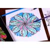 imageCrayola Floral Adult Coloring Book 40pgs Flower Adult Coloring Pages Stress Relief Activity Mindfulness Gift for Teens ampamp Adults 9Mandala