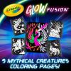 imageCrayola Glow Fusion Glow in The Dark Coloring Set with Markers Alien ampamp Monster Coloring Pages Gift for KidsDeluxe