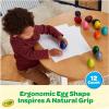 imageCrayola Large Egg Crayons 12ct Jumbo Washable Crayons for Toddlers Preschool Art Supplies for Toddlers Classroom Must Have Ages 1