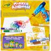 imageCrayola Marker Airbrush Spray Art Kit BatteryPowered Sprayer with 8 Washable Markers ampamp 5 Stencils DIY Craft Set for Kids Gift for Boys ampamp Girls Ages 6New Air Marker Sprayer