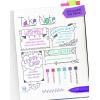 imageCrayola Medium Point Washable Gel Pens Set School and Adult Coloring Supplies 6 count6 Count