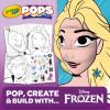 imageCrayola POPS 3D Frozen Activity Set Kids Coloring Set ampamp Craft Kit Includes Stickers ampamp Markers Frozen Gift for Girls ampamp Boys 5