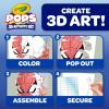 imageCrayola POPs 3D Kids Art Set Spiderman Coloring Book Alternative Gift for Boys ampamp Girls Ages 5