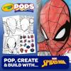 imageCrayola POPs 3D Kids Art Set Spiderman Coloring Book Alternative Gift for Boys ampamp Girls Ages 5
