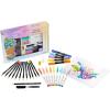 imageCrayola Pastel Colors Art Kit 50pcs Kids Art Set with Pastel Markers ampamp Pencils Gift for Kids 8
