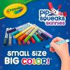 imageCrayola PipSqueaks Skinnies Washable Markers 64ct Mini Markers for Kids Coloring Markers Craft Supplies Kids Holiday Gift 364 Count Pack of 1
