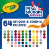imageCrayola PipSqueaks Skinnies Washable Markers 64ct Mini Markers for Kids Coloring Markers Craft Supplies Kids Holiday Gift 364 Count Pack of 1