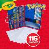 imageCrayola Pokmon Imagination Art Set 115pcs Kids Art Kit Coloring Supplies Pokemon Toys Pokemon Gift for Boys ampamp Girls Ages 5Pokemon