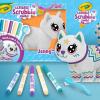 imageCrayola Scribble Scrubbie Jumbo Pet  Wilbur 6in Customizable Dog Toy for Kids Washable Animal Art Kit Animal Gifts for Girls ampamp BoysCat