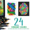 imageCrayola Signature Blend ampamp Shade Soft Core Colored Pencils in Tin Gift  24 Count Blend ampamp Shade Colored Pencils