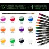 imageCrayola Signature Premium Watercolor Crayon Sticks ampamp Paintbrush 12 Count Gift1 Count Pack of 1