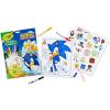 imageCrayola Sonic Color and Sticker Activity Set with Pipsqueak Markers Gift for Kids Sonic Coloring Pages and Stickers 3