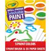 imageCrayola Spill Proof Paint Set Washable Paint for Kids Ages 3 4 5 6