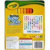 imageCrayola Super Tips Marker Set for Kids 100ct Broad Tip ampamp Fine Point Washable Art Markers for Kids Bulk School Supplies Teacher Classroom Must Haves Drawing SuppliesSuperTips
