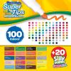 imageCrayola Super Tips ampamp Silly Scents Washable Marker Set 120ct Bulk Colored Markers for Coloring Books Fine Tip Conical WaterBased Ink Ideal for Kids Art Projects Gifts