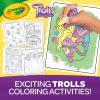 imageCrayola Trolls Color ampamp Erase Sticker Activity Pad 12 Reusable Trolls Coloring Pages ampamp 100 Stickers GiftTrolls Band Together