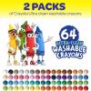 imageCrayola Washable Crayons for Kids  64ct 2 Boxes Bulk Crayons for Toddler Arts ampamp Crafts Teacher Classroom Must Haves Back to School Supplies for Kids Amazon Exclusive