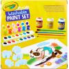 imageCrayola Washable Kids Paint Set 50pcs Includes Watercolor ampamp Washable Paints Painting Paper Paint Sponge Kids Paint Brushes