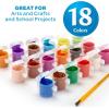 imageCrayola Washable Kids Paint Set ampamp Paintbrush Painting Supplies 18 Count