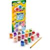imageCrayola Washable Kids Paint Set ampamp Paintbrush Painting Supplies 18 Count