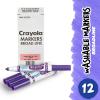 imageCrayola Washable Markers for Kids  Black 12ct Bulk Broad Line Markers for School Classroom Essentials Teacher Classroom Must Haves for Elementary SchoolViolet