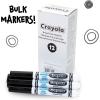 imageCrayola Washable Markers for Kids  Black 12ct Bulk Broad Line Markers for School Classroom Essentials Teacher Classroom Must Haves for Elementary SchoolBlack