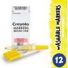 imageCrayola Washable Markers for Kids  Black 12ct Bulk Broad Line Markers for School Classroom Essentials Teacher Classroom Must Haves for Elementary SchoolYellow