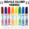 imageCrayola Washable Markers for Kids  Black 12ct Bulk Broad Line Markers for School Classroom Essentials Teacher Classroom Must Haves for Elementary SchoolBlue