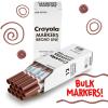 imageCrayola Washable Markers for Kids  Black 12ct Bulk Broad Line Markers for School Classroom Essentials Teacher Classroom Must Haves for Elementary SchoolBrown