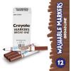 imageCrayola Washable Markers for Kids  Black 12ct Bulk Broad Line Markers for School Classroom Essentials Teacher Classroom Must Haves for Elementary SchoolBrown