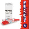 imageCrayola Washable Markers for Kids  Black 12ct Bulk Broad Line Markers for School Classroom Essentials Teacher Classroom Must Haves for Elementary SchoolRed