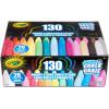 imageCrayola Washable Outdoor Sidewalk Chalk Collection 130ct Bulk AntiRoll Chalk Sticks for Kids Classroom Recess Toys Outdoor Toys ampamp Activities for Kids130 count