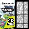 imageCrayola Wildflower Coloring Book 40 Pages Premium Adult Coloring Pages for Stress Relief and Relaxation Gift for AdultsBirdWatching