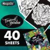 imageCrayola Wildflower Coloring Book 40 Pages Premium Adult Coloring Pages for Stress Relief and Relaxation Gift for AdultsTropical Garden