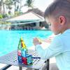 imageCreateOn Crayola Mini Magnetic PIPTiles Building Set for Kids Magnetic Building Toys for Kids STEM Travel Toys for Boys and Girls Ages 3 42Piece Set Bold