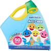 imageCrayola Baby Shark Art Set 50 Pieces Gift for Kids 3 4 5 6 7